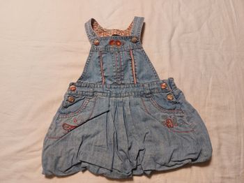 Robe salopette jean fille 9 mois – Sergent Major