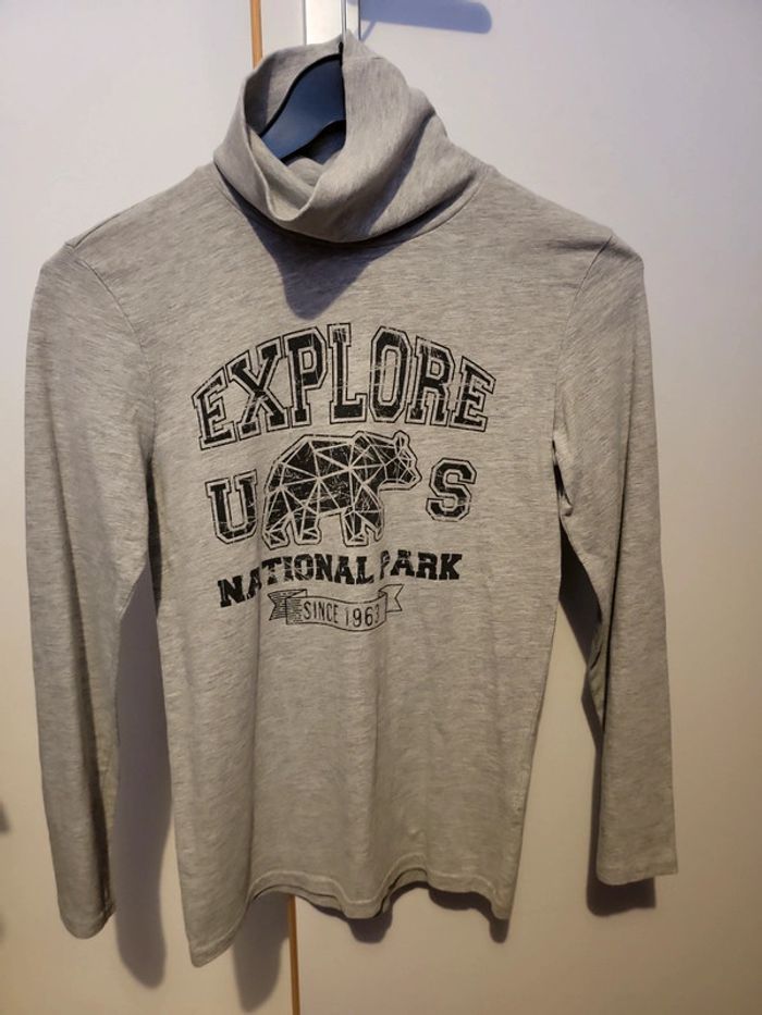 Lot 2 Sous pull garçon 12 ans vertbaudet très bon état - photo numéro 5