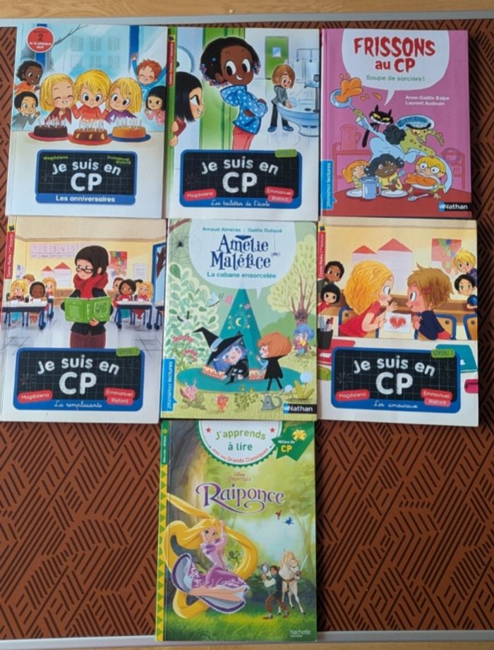 Lot de 7 livres je suis en cp niveau 2
