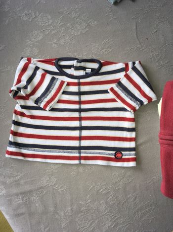 Tee-shirt ml Sergent Major 9 mois, rayé