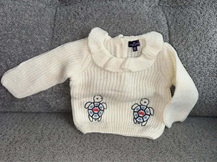 Pull maille chaude col Claudine col pétale col volanté crème motif tortue Sergent Major