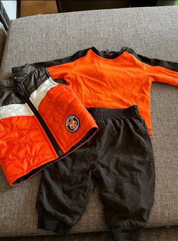 Ensemble garçon  orange