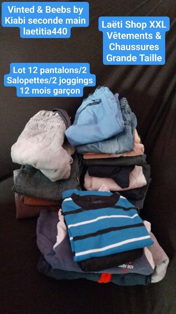 Lot pantalons 12 mois garçon