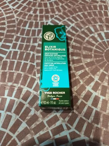 Élixir botanique sérum quotidien fortifiant anti pollution 30ml yves rocher