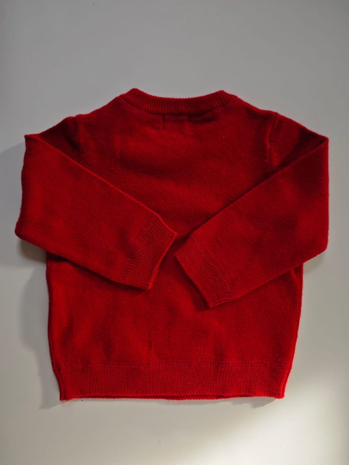 Pull Joyeux Noël Rouge Mots d'Enfants 12 mois - photo numéro 4