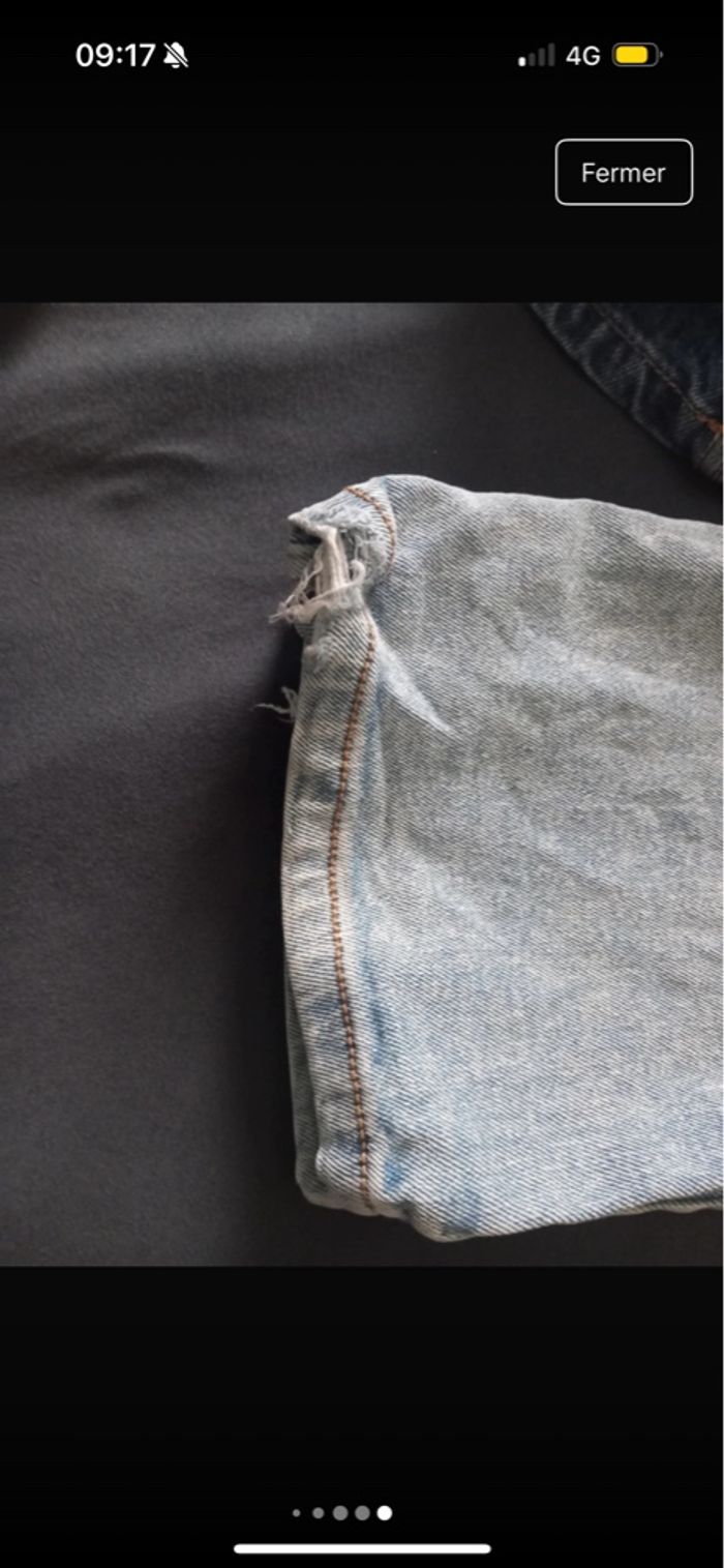 jeans straight bleu femme - photo numéro 5