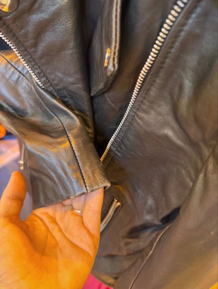 Veste Perfecto cuir Mango - photo numéro 4