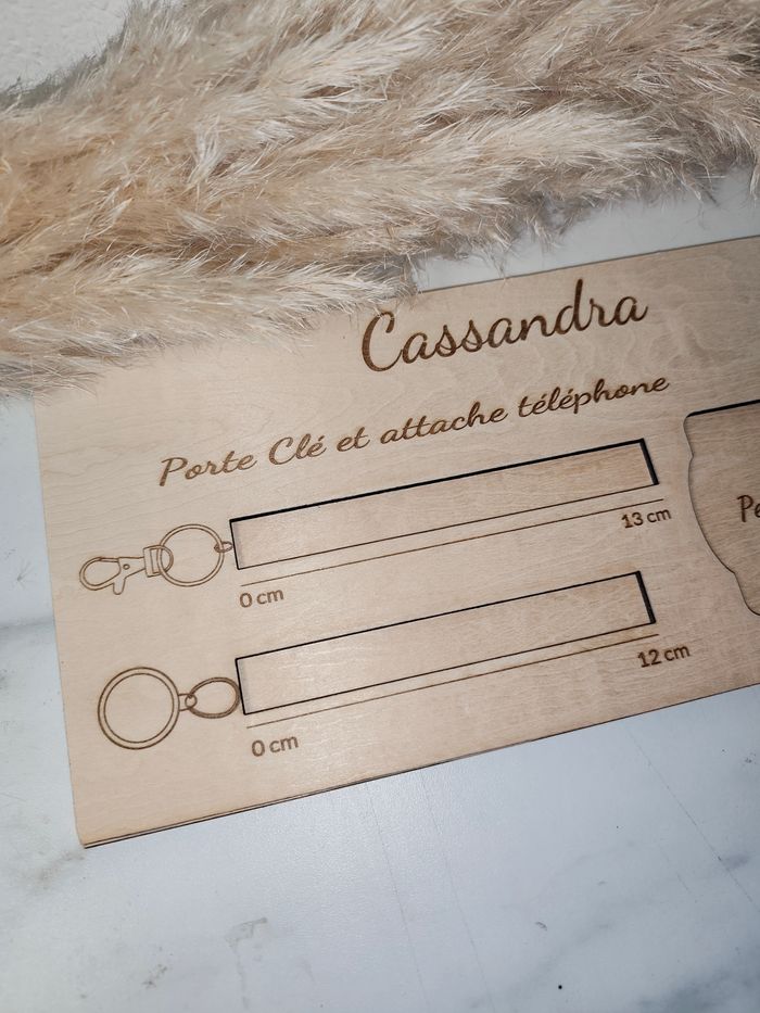 Gabarit pour porte clé avec personnalisation - photo numéro 3