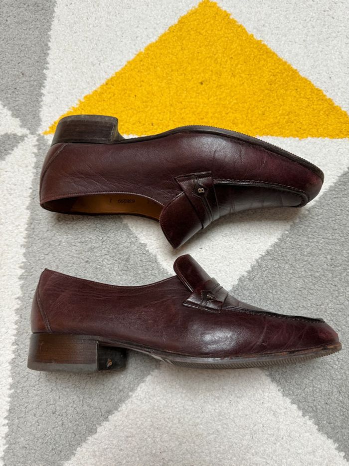 Mocassins en cuir vintage Bally Taille 40 - photo numéro 2