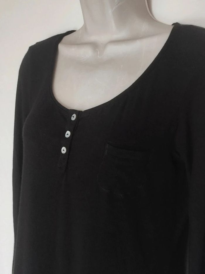 Tee-shirt Noir drapeau gris y2k / Banana Moon - 36/S à 38/M - photo numéro 9