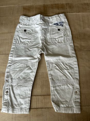 Pantalon toile blanc 
