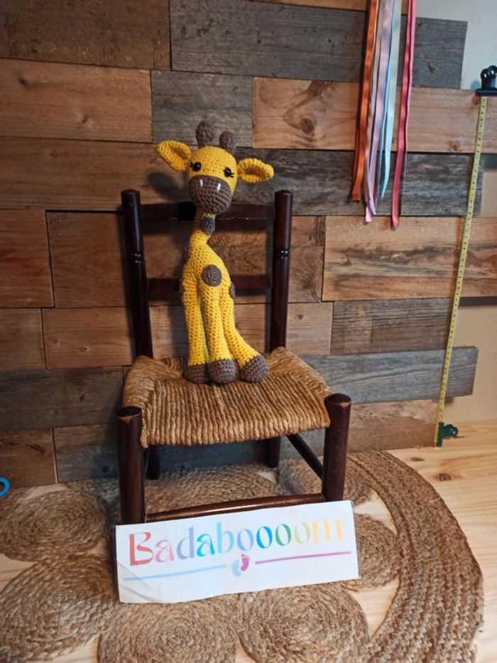 peluche girafe crochet fait main tbe