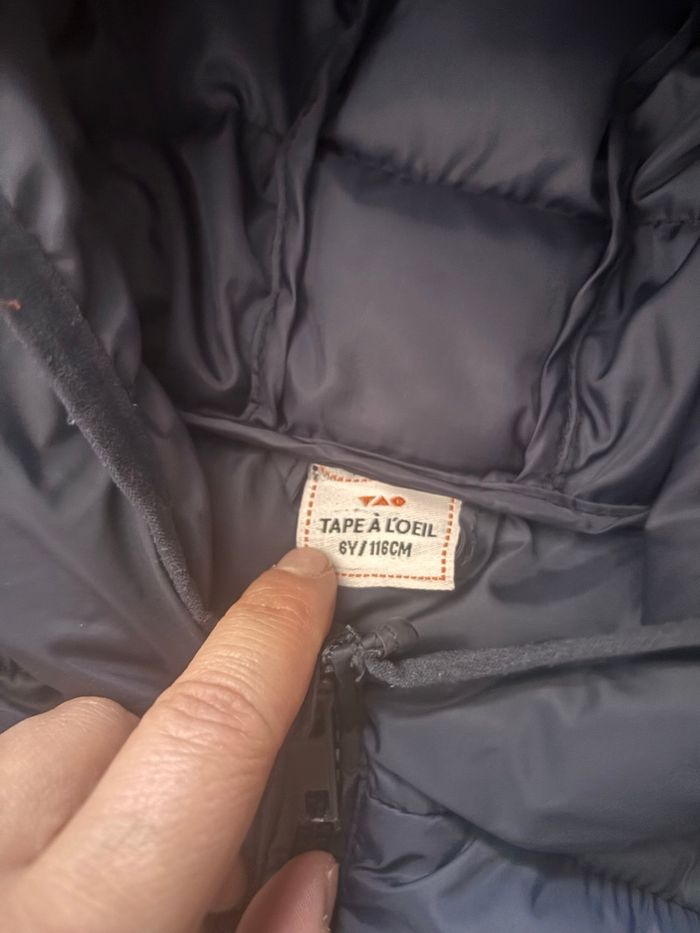 Doudoune bleu marine TAO garçon 6 ans - photo numéro 3