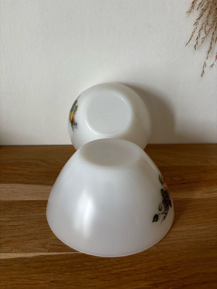 Vintage lot de 3 bols Arcopal fruits de France - photo numéro 7