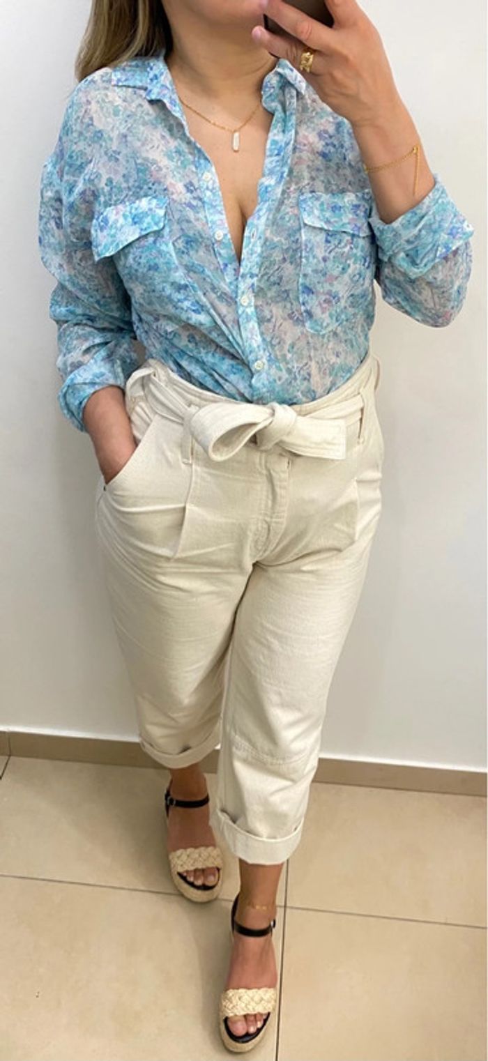 Chemise fleurie transparente - photo numéro 2