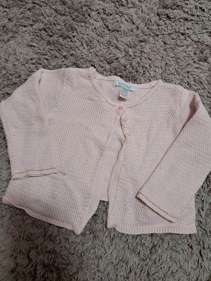 Gilet en tricot bébé fille 12 mois