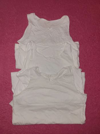 Lot de 3 débardeur blanc