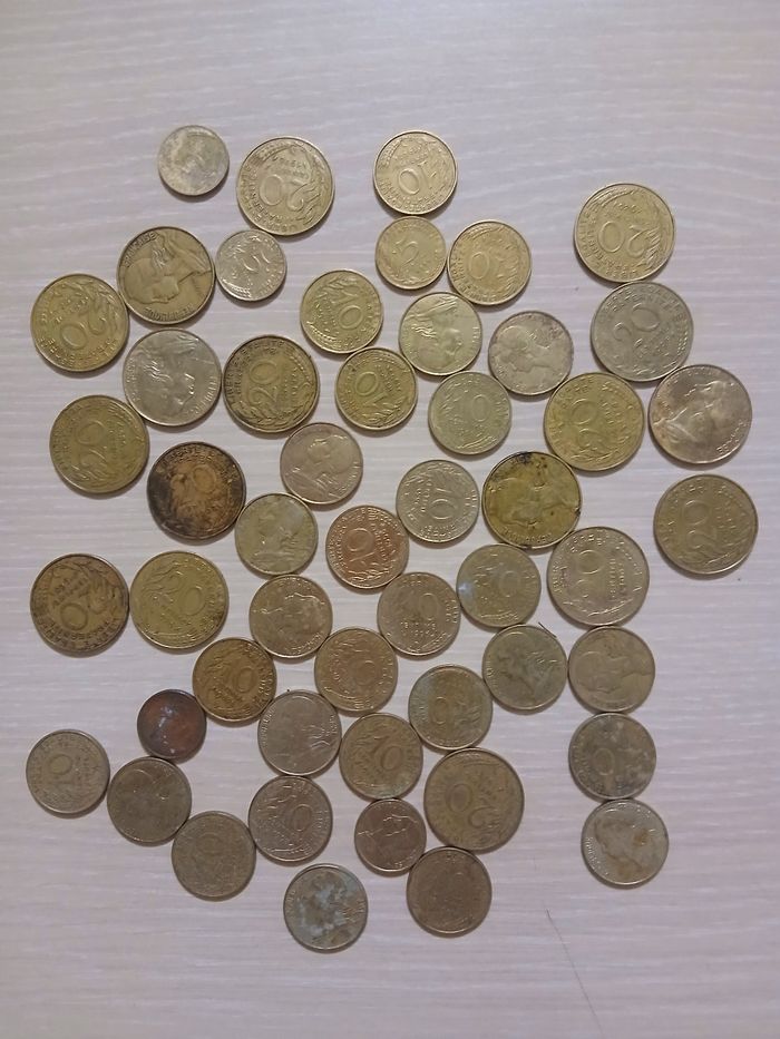 Lot de piece francaise 20cm,10cm,5cm tres bonne etat - photo numéro 5