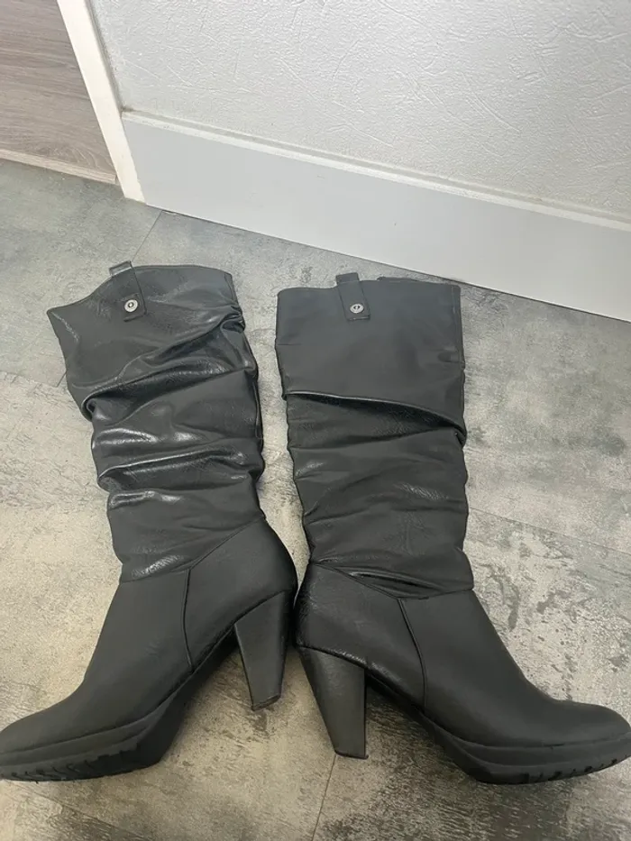 bottes haute à talon