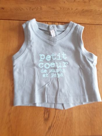 Tee-shirt débardeur Gémo 3 mois