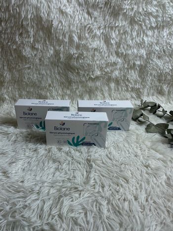 Lot de 3 paquets de sérum physiologique Biolane