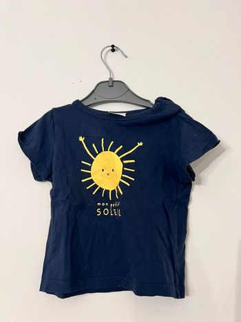 Tee shirt bleu soleil