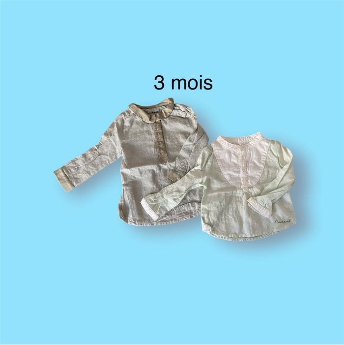 Cacharel Lot de 2 Chemises légères Taille 3 mois