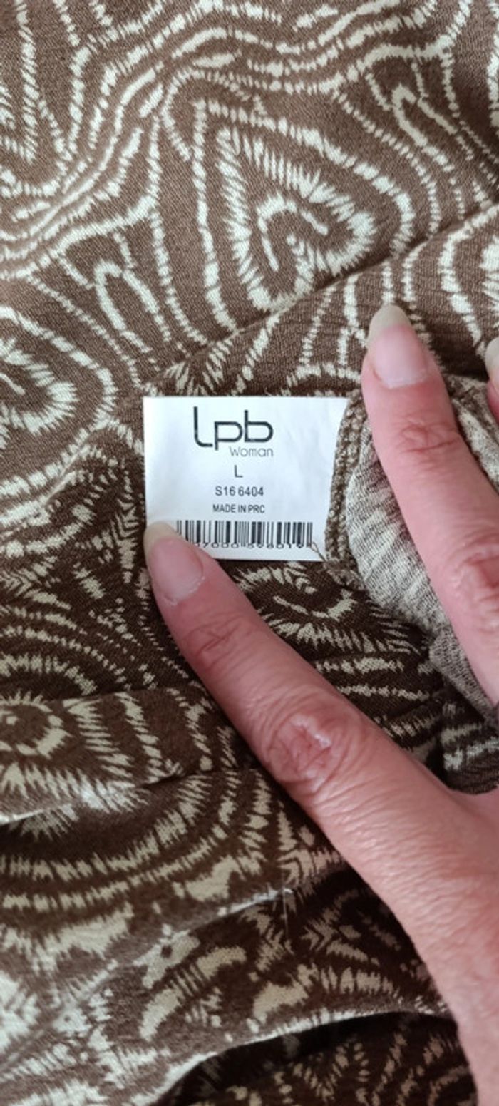 Combishort LPB beige marron taille L - photo numéro 3
