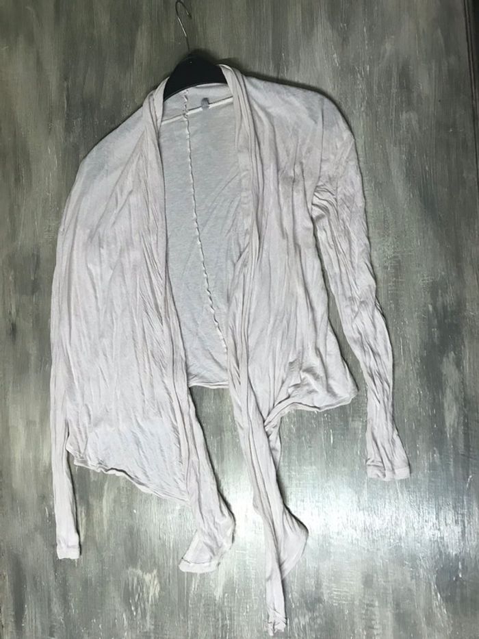 Gilet longues manches rose pâle. - photo numéro 2