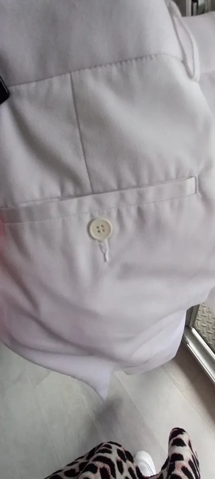 Pantalon homme blanc - photo numéro 4