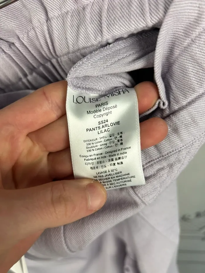 Pantalon large Taille haut Lila Louise Misha T.36 neuf - photo numéro 5