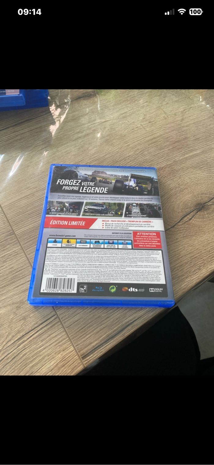 Jeu PS4 F1 2016 - photo numéro 2