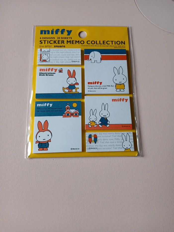 Autocollants Mémo Miffy