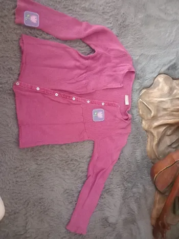 Gilet rose (8 ans)