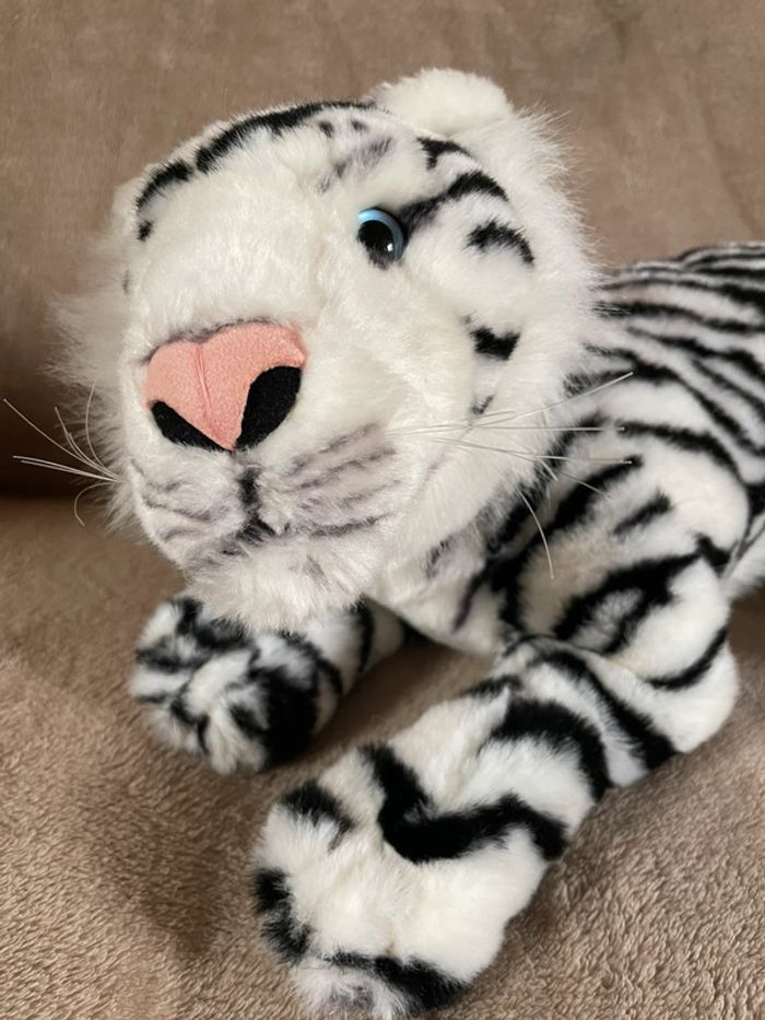 Peluche tigre blanc - photo numéro 5