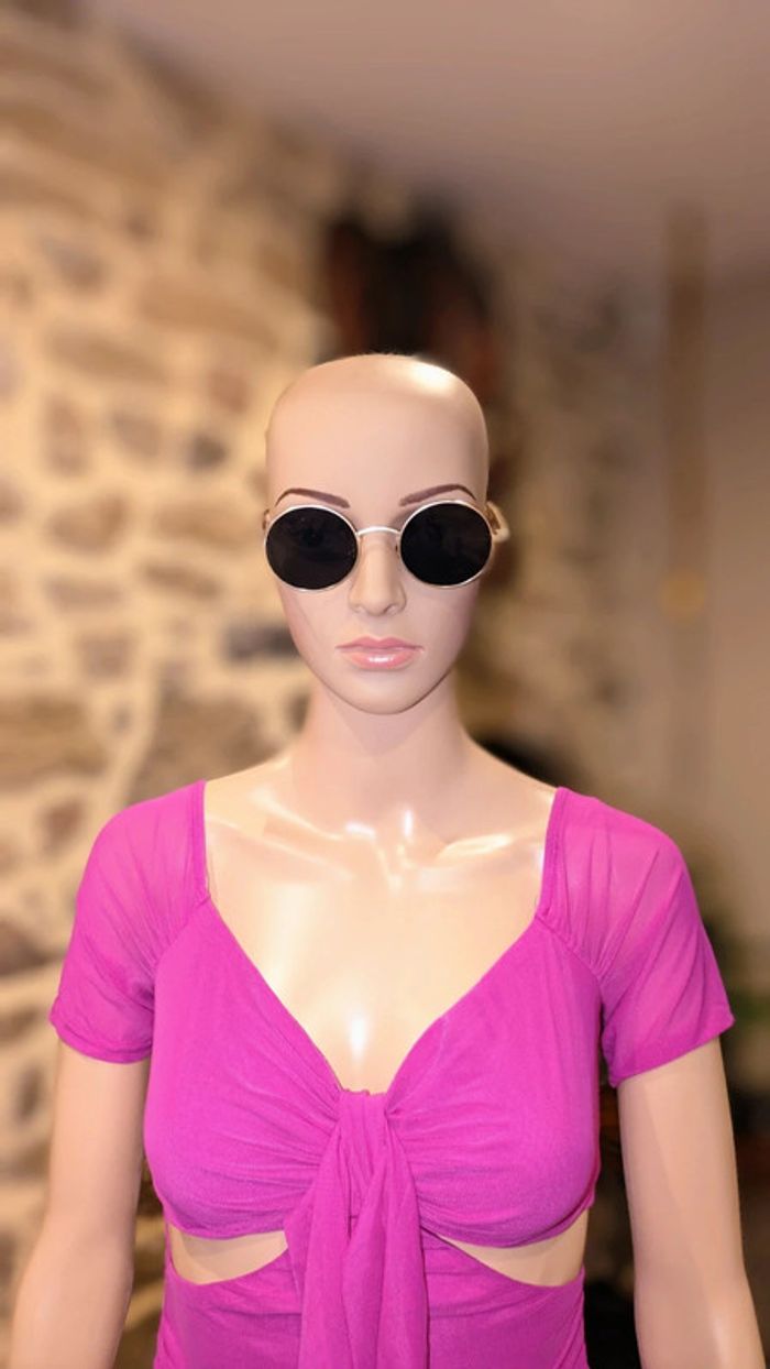 Lunettes de soleil doré shein