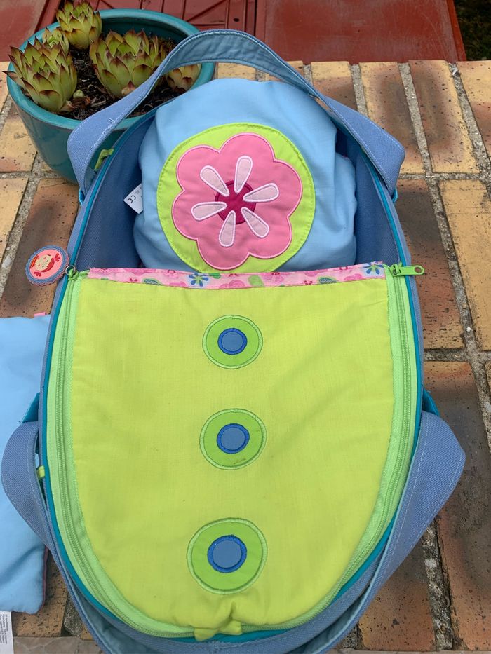 Couffin lit  pour poupée de 36 cm maxi avec linge de lit - photo numéro 4