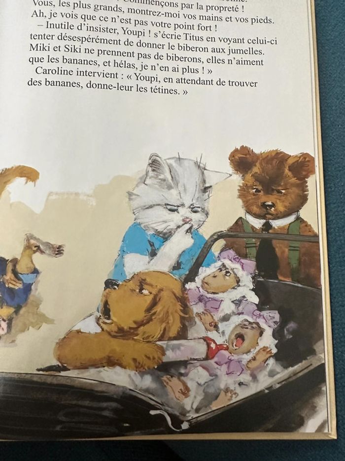 Livre rare Caroline Baby-sitter bébé baby-sitting singes bd album Hachette - photo numéro 4