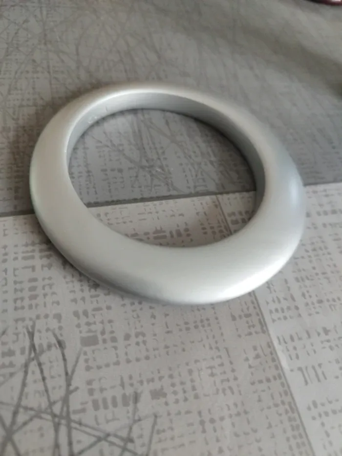 Superbe bracelet vintage CCB gris argenté - photo numéro 5