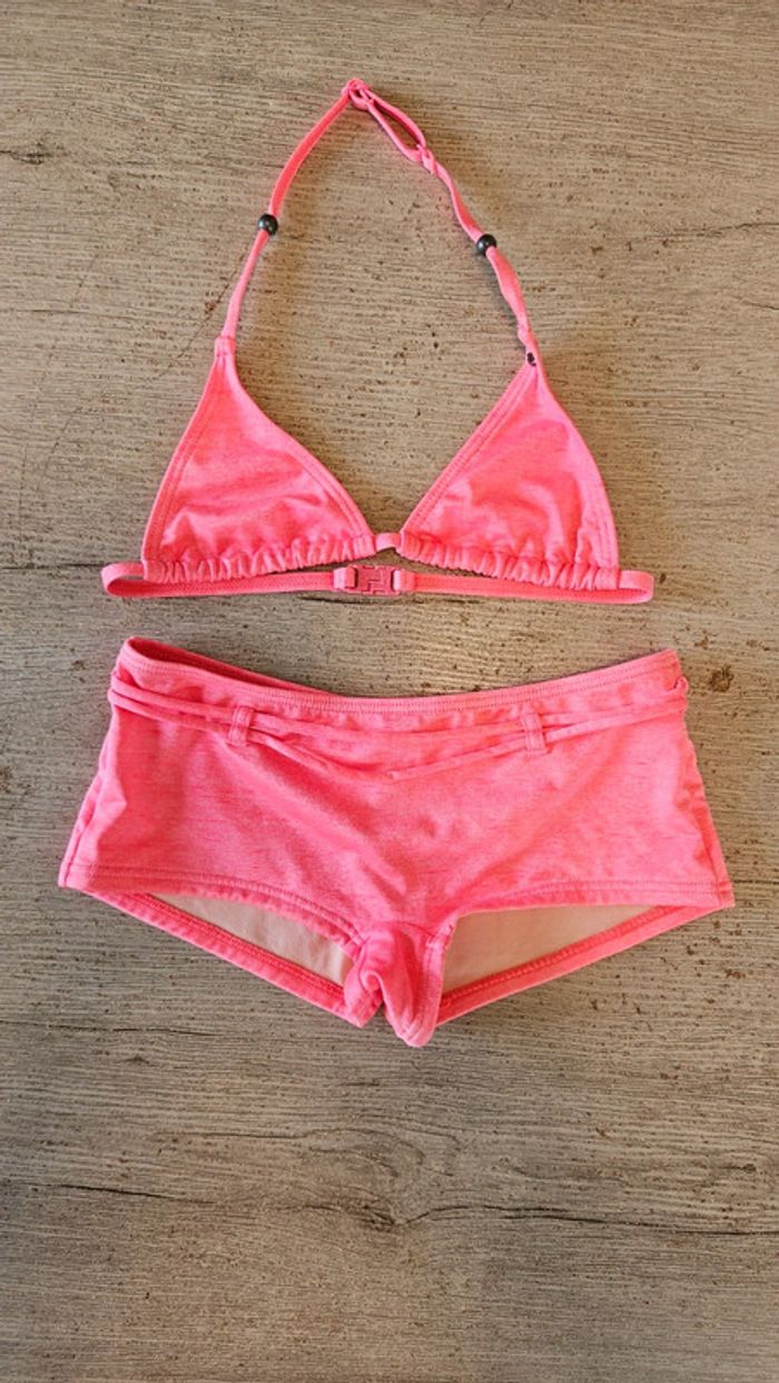 Bikini rose fluo, O'Neill, 10/12 ans, en excellent état - photo numéro 2