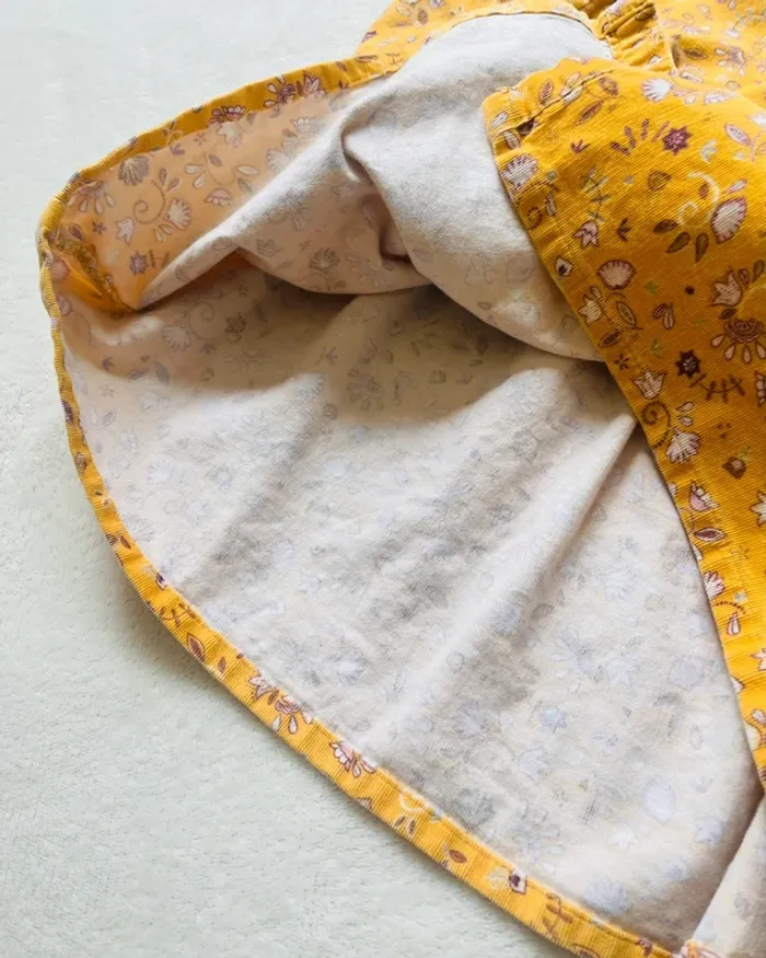 Robe en velours côtelé moutarde à motifs 23 mois - Tape à l'œil - photo numéro 5