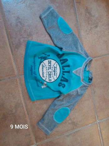 Haut de pyjama garçon 9 mois