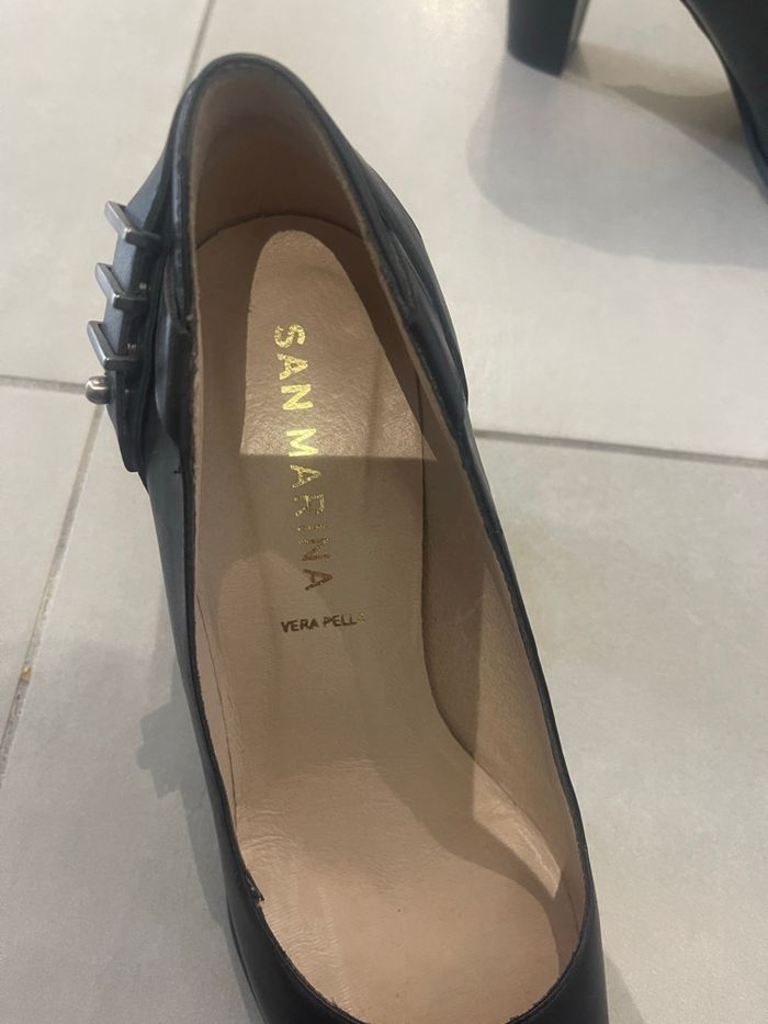 Escarpin  cuir  san marina - photo numéro 7