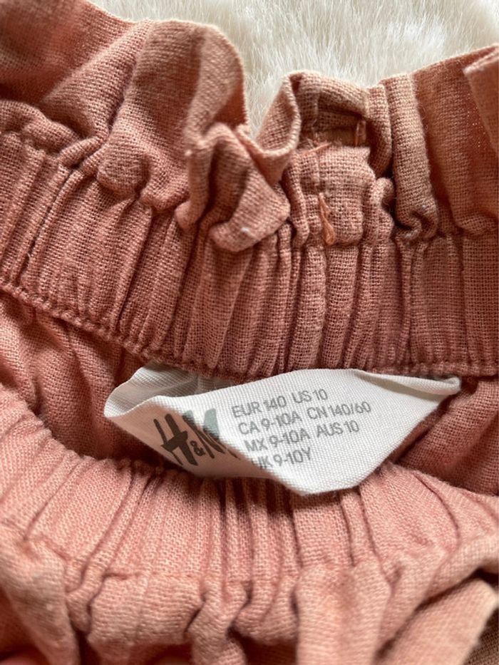 Short été H&M terracotta 10 ans - photo numéro 3