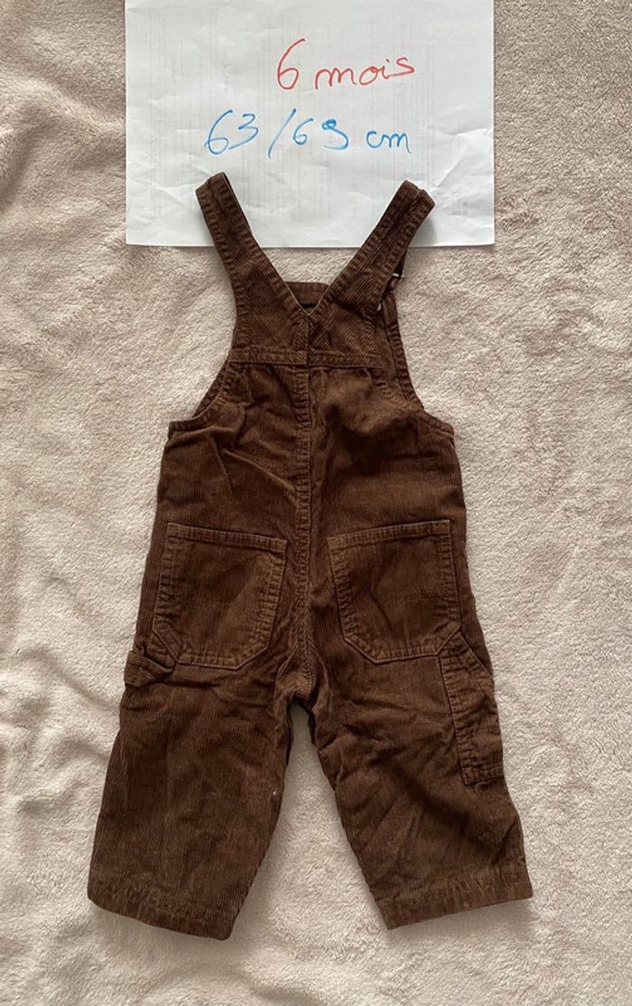 Ensemble gilet & salopette chaude - Petit Bateau - 6 mois / 67 cm - TBE - photo numéro 5