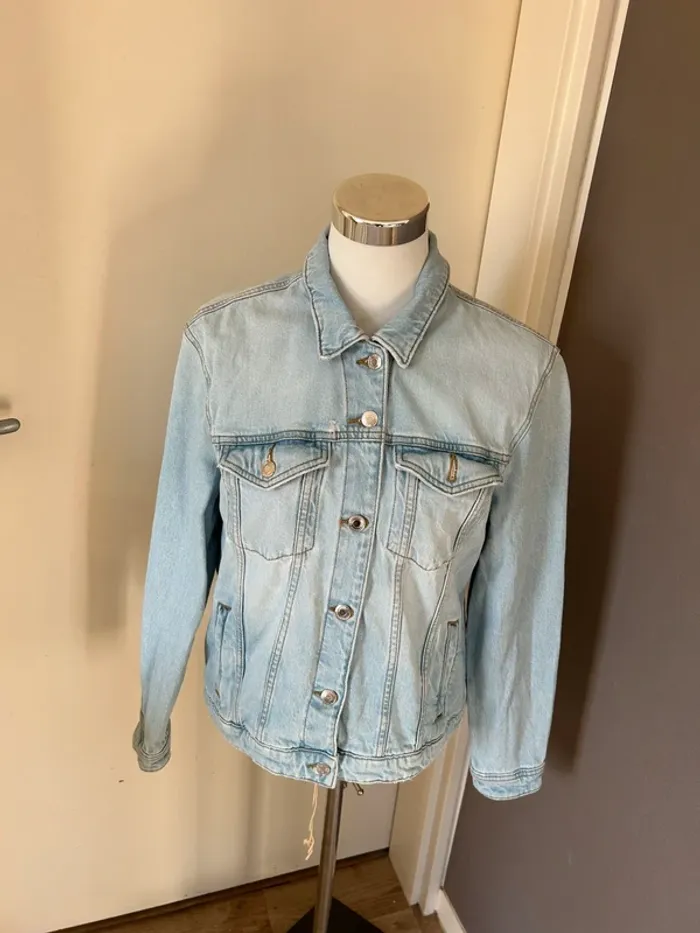 C&A clockHouse, veste en jean bleu, bleu clair femme, taille 42
