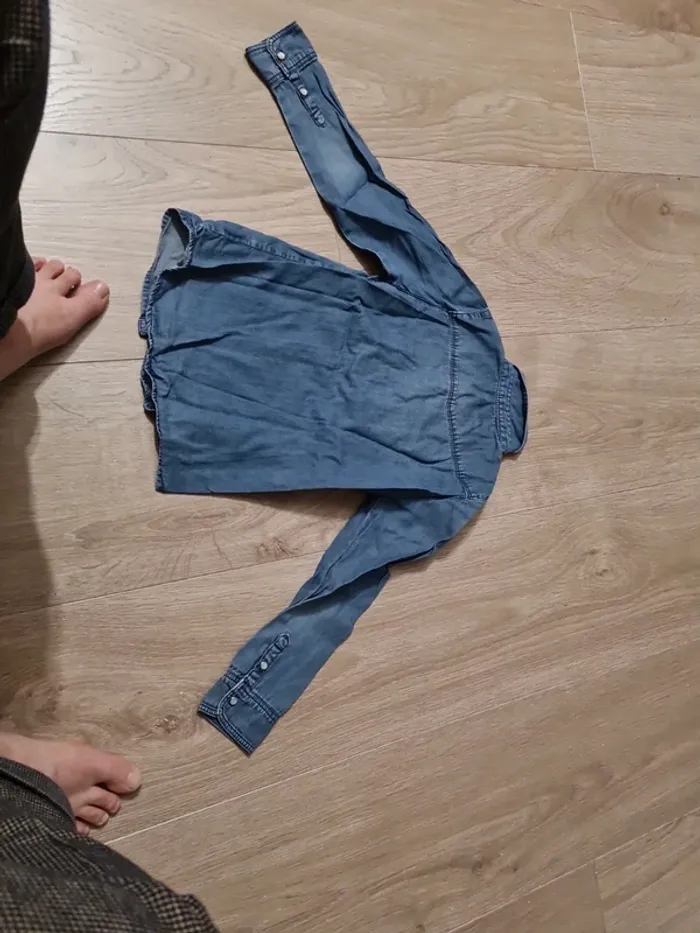 Chemise jean's 8ans dpam - photo numéro 4