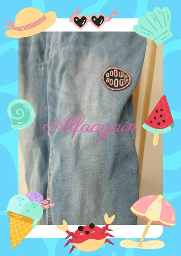 Salopette jean 8ans tao - photo numéro 7