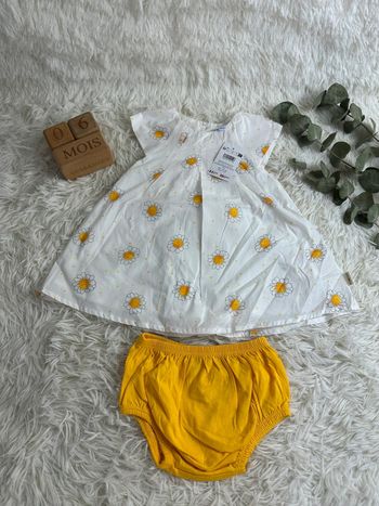Robe et bloomer p’tit bisou taille 6 mois
