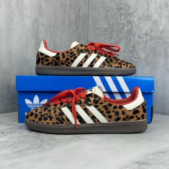 36：En stock : adidas Originals SAMBA OG (imprimé léopard) - Photos réelles